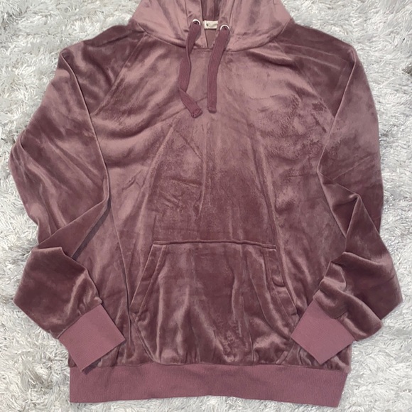 Purple suede hoodie. - Picture 1 of 3